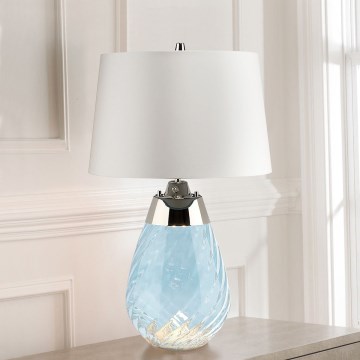 Elstead - LED Namizna svetilka LENA 1xE27/60W/230V + 1xGU10/7W 60,5cm modra/bela