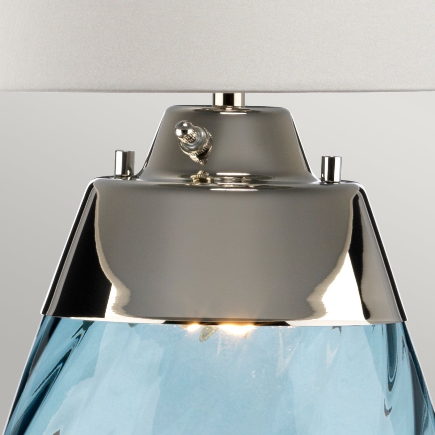 Elstead - LED Namizna svetilka LENA 1xE27/40W/230V + 1xGU10/7W 74 cm modra/bela