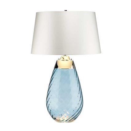 Elstead - LED Namizna svetilka LENA 1xE27/40W/230V + 1xGU10/7W 74 cm modra/bela