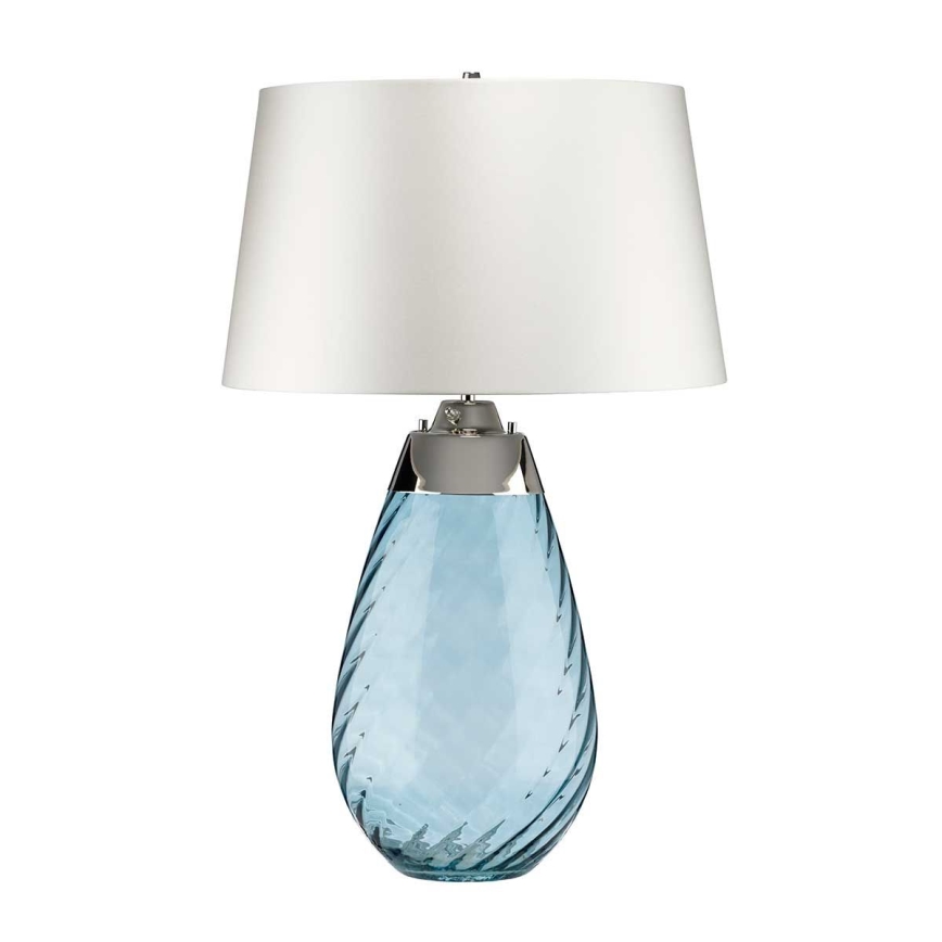 Elstead - LED Namizna svetilka LENA 1xE27/40W/230V + 1xGU10/7W 74 cm modra/bela