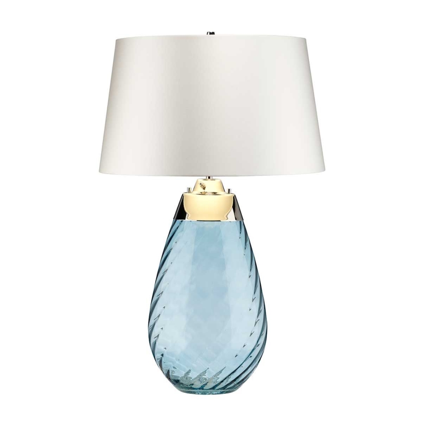Elstead - LED Namizna svetilka LENA 1xE27/40W/230V + 1xGU10/7W 74 cm modra/bela
