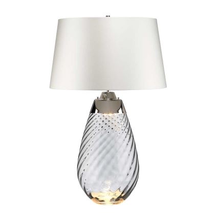 Elstead - LED Namizna svetilka LENA 1xE27/40W/230V + 1xGU10/7W 74 cm bela