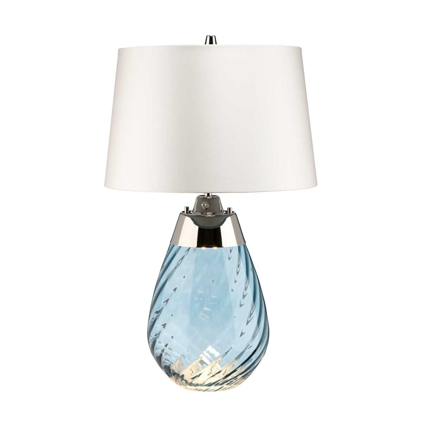 Elstead - LED Namizna svetilka LENA 1xE27/60W/230V + 1xGU10/7W 60,5cm modra/bela