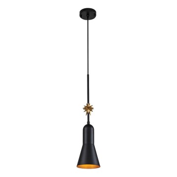 Elstead - Lestenec na vrvici ETOILE 1xE27/60W/230V pr. 13,3 cm črna