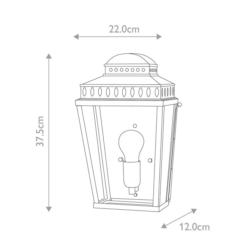 Elstead - Zunanja stenska svetilka MANSION HOUSE 1xE27/60W/230V IP44