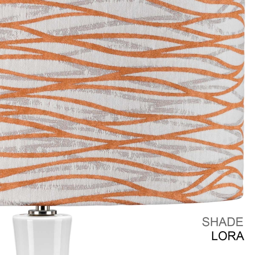 Elstead - Namizna svetilka MILO 1xE27/60W/230V bela/oranžna