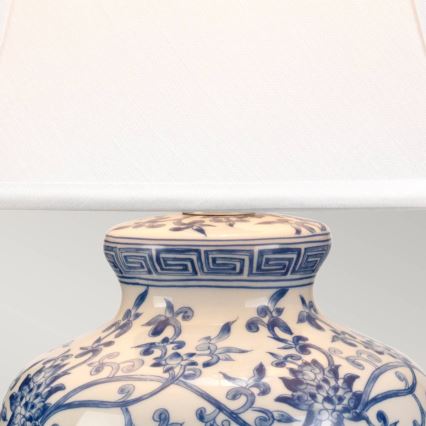 Elstead - Namizna svetilka MODRA GINGER JAR 1xE27/60W/230V