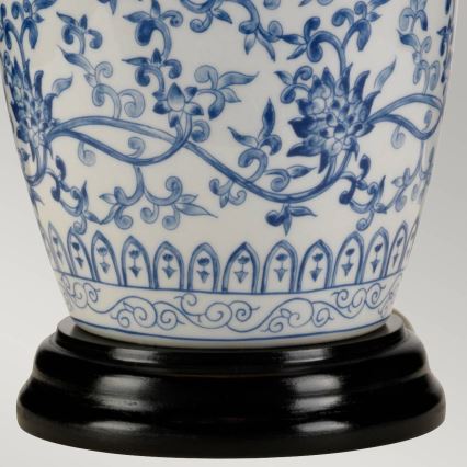 Elstead - Namizna svetilka MODRA GINGER JAR 1xE27/60W/230V