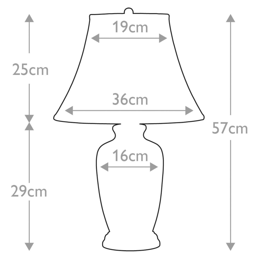 Elstead - Namizna svetilka MODRA GINGER JAR 1xE27/60W/230V