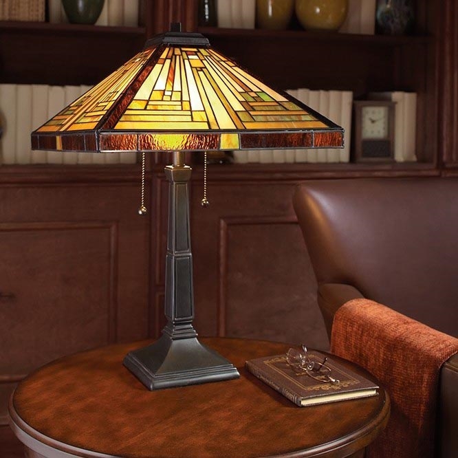 Elstead - Namizna svetilka Tiffany STEPHEN 2xE27/60W/230V