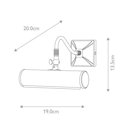 Elstead - Svetilka za slike PICTURE LIGHT 1xE14/40W/230V