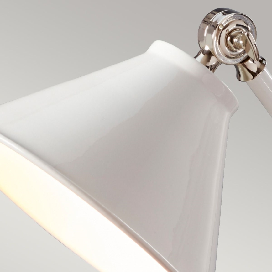 Elstead - Namizna svetilka PROVENCE ELEMENT 1xE27/60W/230V bela