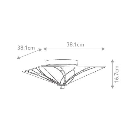 Elstead - Stropna svetilka Tiffany ASHEVILLE 2xE27/60W/230V