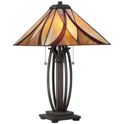 Elstead - Namizna svetilka Tiffany ASHEVILLE 2xE27/60W/230V