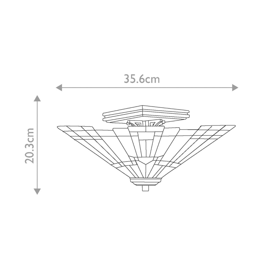 Elstead QZ-INGLENOOK-SF - Stropna luč INGLENOOK 2xE27/60W/230V