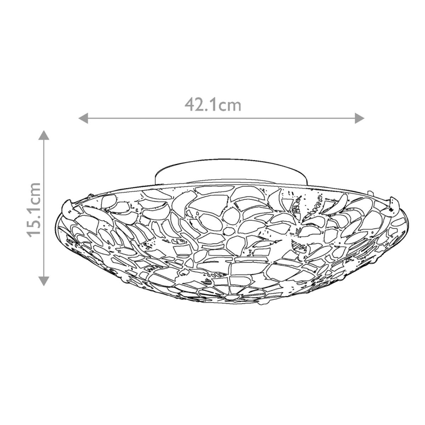 Elstead QZ-KAMI-F - Stropna luč KAMI 2xE27/60W/230V