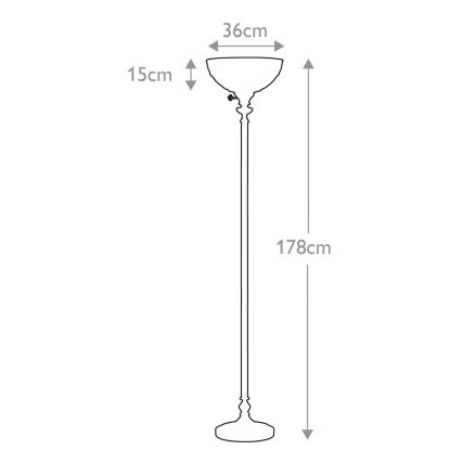 Elstead QZ-KAMI-UL - Svetilka za tla KAMI 1xE27/100W/230V
