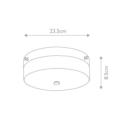 Elstead - LED stropna svetilka za kopalnico TAMAR 1xGX53/5,7W/230V IP44 sijajni krom