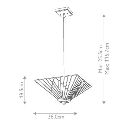 Elstead - Lestenec na drogu ALDERLEY 2xE27/60W/230V