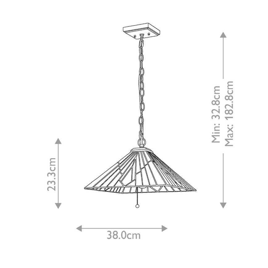 Elstead - Lestenec na verigi ALDERLEY 2xE27/60W/230V