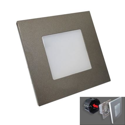 Luxera 48305 - LED orientacijska svetilka STEP LIGHT 16xLED/1W/230V