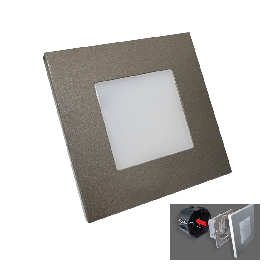 Luxera 48305 - LED orientacijska svetilka STEP LIGHT 16xLED/1W/230V