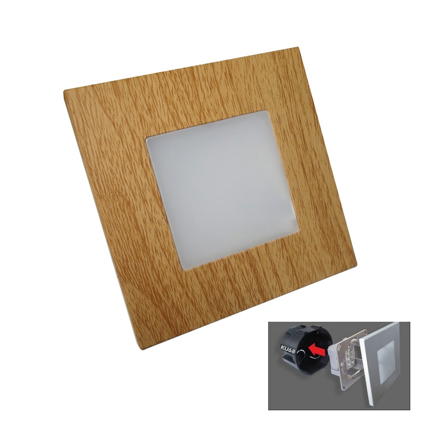 Emithor 48307 - LED Orientacijska svetilka STEP LIGHT 16xLED/1W/230V