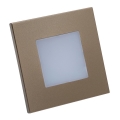 Emithor 48334 - LED Svetilka za stopnišče STEP LIGHT LED/1W/230V zlata