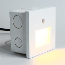 Emithor 70414 - LED Stopniščna svetilka s senzorjem SUNNY LED/1W/230V 4000K bela