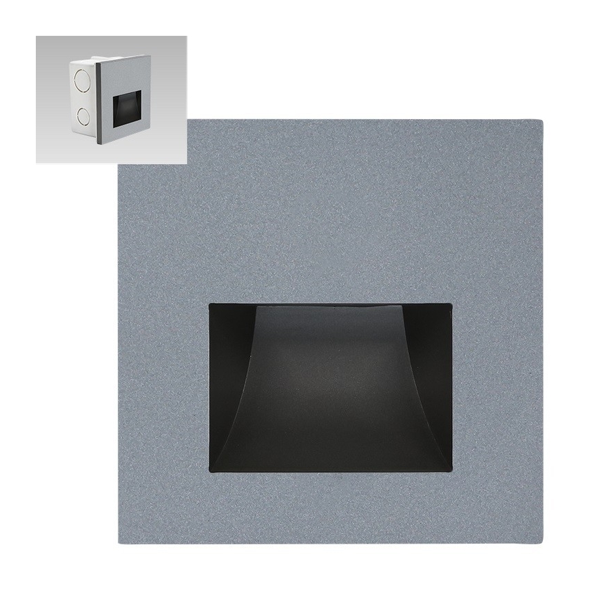 Emithor 70417 - LED Stopniščna svetilka SUNNY LED/1W/230V 4000K siva