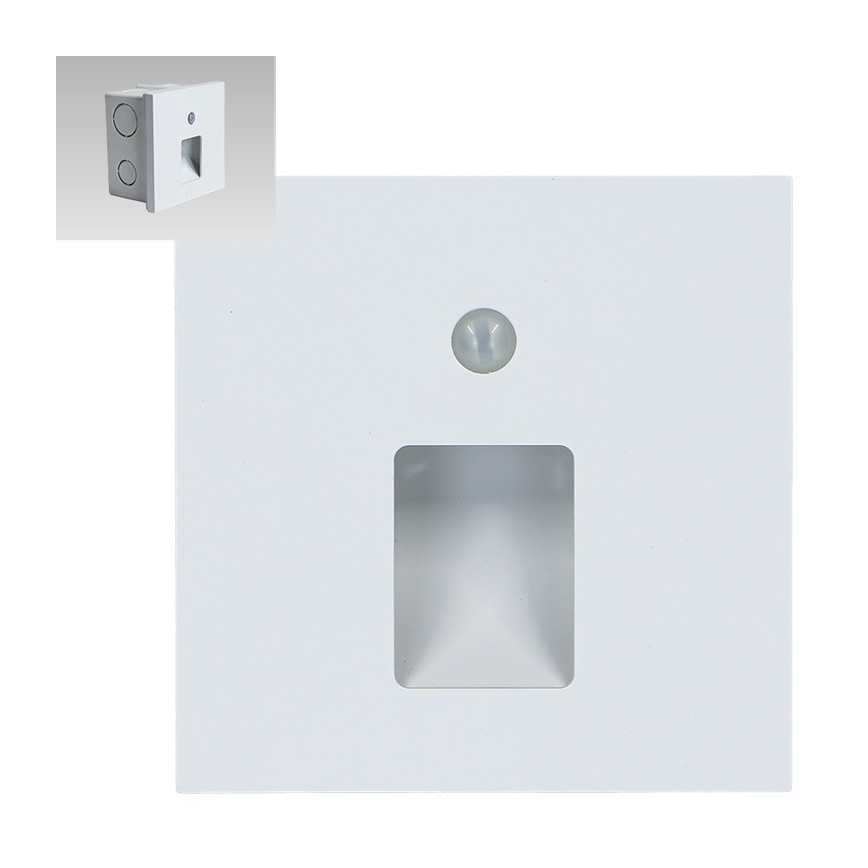 Emithor 70420 - LED Stopniščna svetilka s senzorjem VIX LED/1W/230V 4000K bela