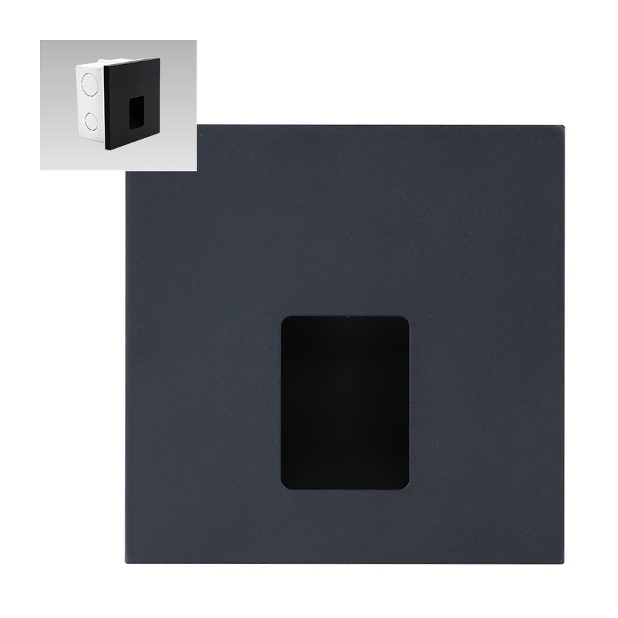Emithor 70425 - LED Stopniščna svetilka VIX LED/1W/230V 4000K črna