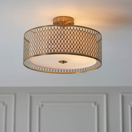 Endon 101568 - Nadgradni lestenec CORDERO 3xE27/10W/230V zlata