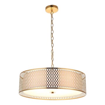 Endon 101569 - Lestenec na verigi CORDERO 3xE27/10W/230V v zlati barvi