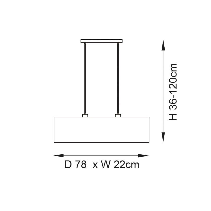 Endon 101692 - Lestenec na vrvici LONGSHORE 2xE27/10W/230V bež