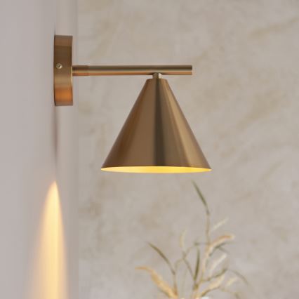 Endon 102893 - Stenski reflektor CAPE 1xE14/7W/230V medenina