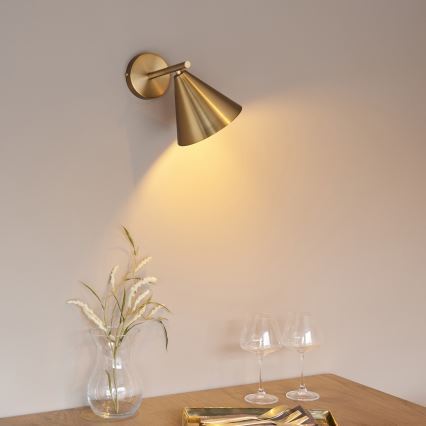 Endon 102893 - Stenski reflektor CAPE 1xE14/7W/230V medenina