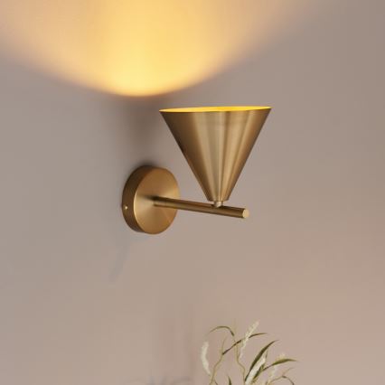 Endon 102893 - Stenski reflektor CAPE 1xE14/7W/230V medenina