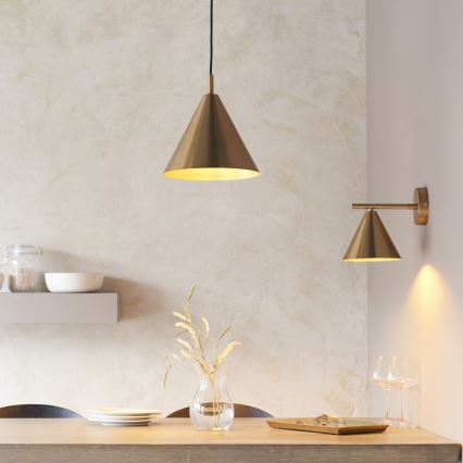 Endon 102893 - Stenski reflektor CAPE 1xE14/7W/230V medenina