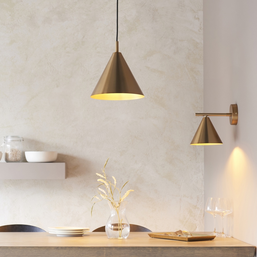 Endon 102893 - Stenski reflektor CAPE 1xE14/7W/230V medenina