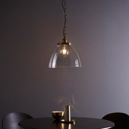Endon 102926 - Lestenec na verigi HANSEN 1xE27/10W/230V medenina