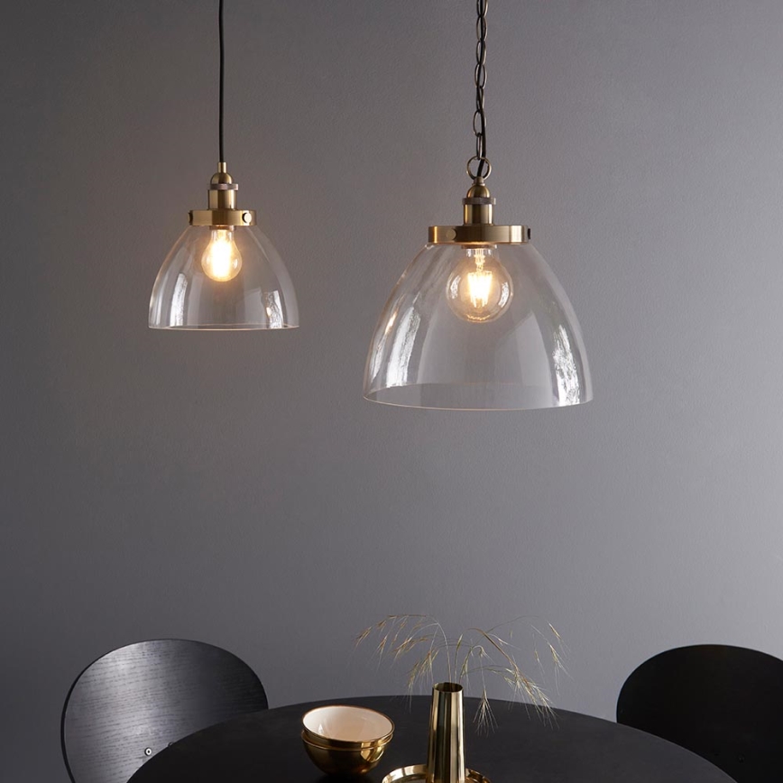Endon 102926 - Lestenec na verigi HANSEN 1xE27/10W/230V medenina