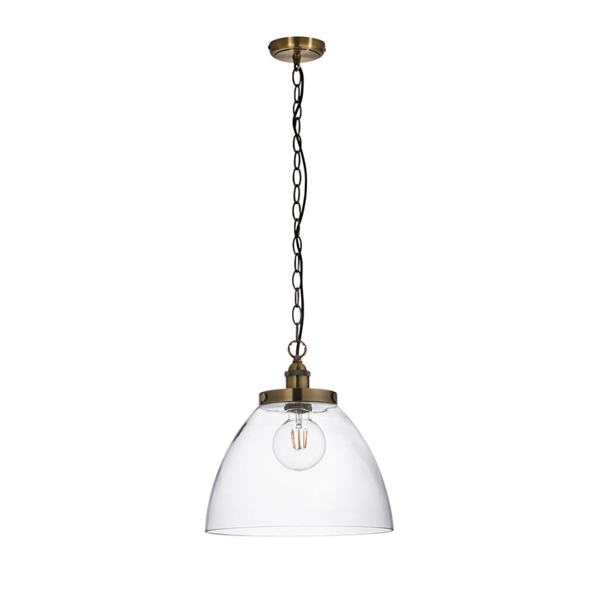 Endon 102926 - Lestenec na verigi HANSEN 1xE27/10W/230V medenina