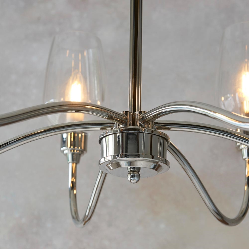 Endon 103315 - Lestenec na verigi 6xE14/6W/230V sijajni krom