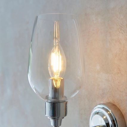 Endon 103316 - Stensko svetilo STOURTON 1x E14/6W/230V, sijajni krom