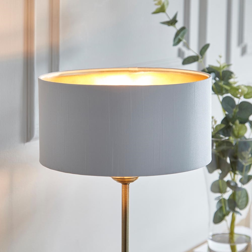 Endon 104054 - Namizna svetilka HIGHCLERE 1xE14/7W/230V bela/medenina pr. 25 cm