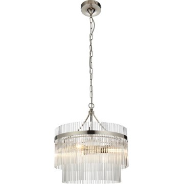 Endon 104113 - Lestenec na verigi MARIETTA 3xE14/7W/230V sijajni krom