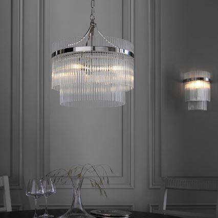 Endon 104113 - Lestenec na verigi MARIETTA 3xE14/7W/230V sijajni krom