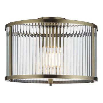 Endon 106265 - Stropna svetilka RIDGETON 1xE27/10W/230V iz medenine
