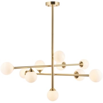 Endon 106754 - Lestenec na drogu OTIS 10xG9/5W/230V v zlati barvi